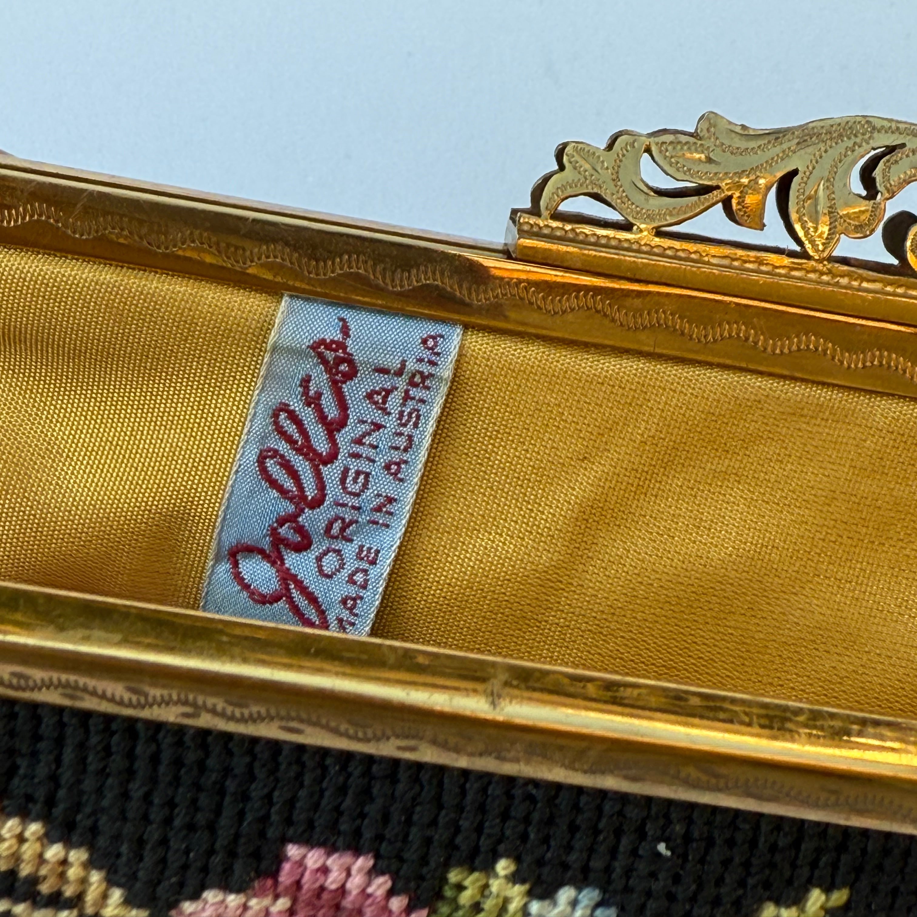 Vintage Jolles Original Austrian Gobelin Tapestry Evening Bag