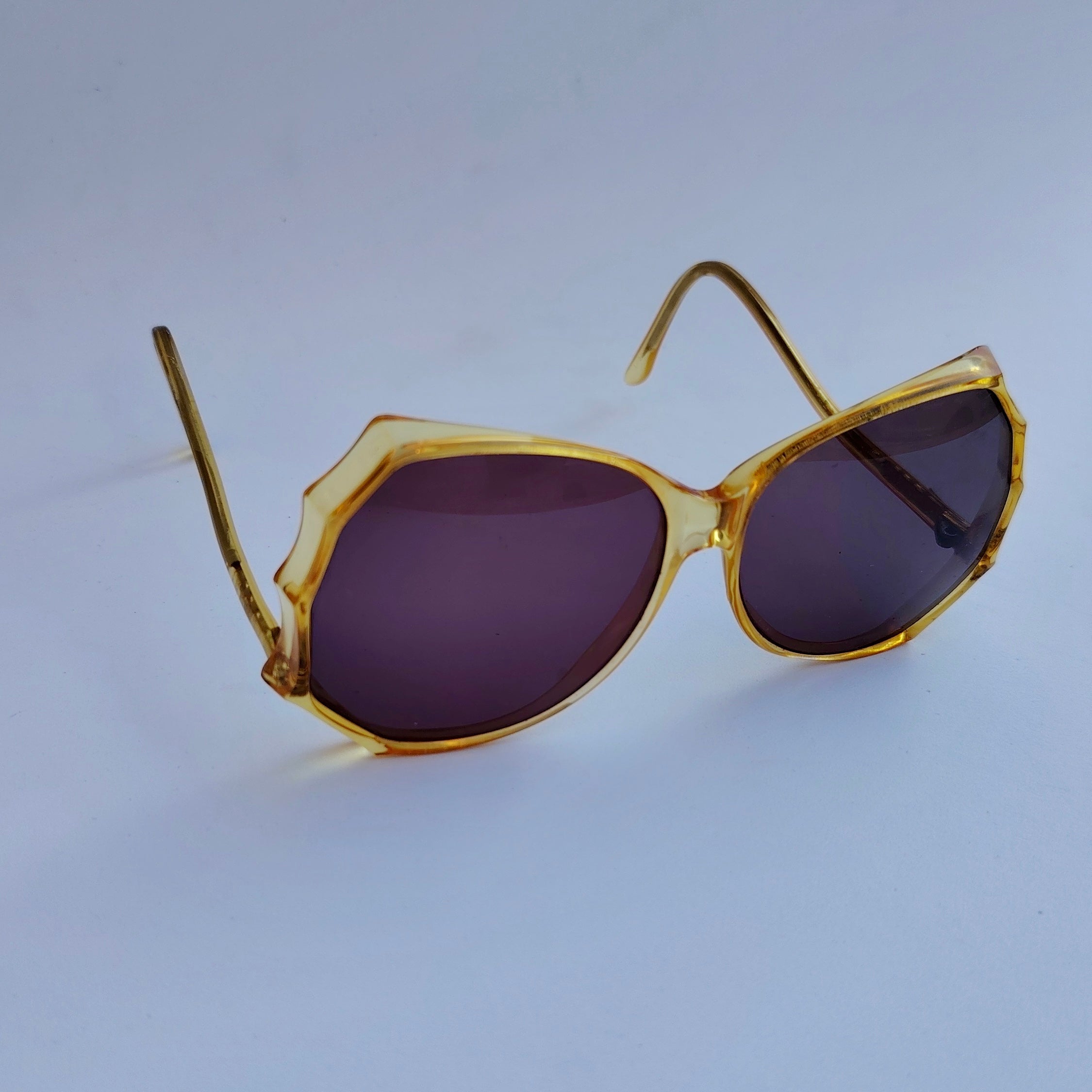 Vintage Lucille Winged Cat-Eye Sunglasses