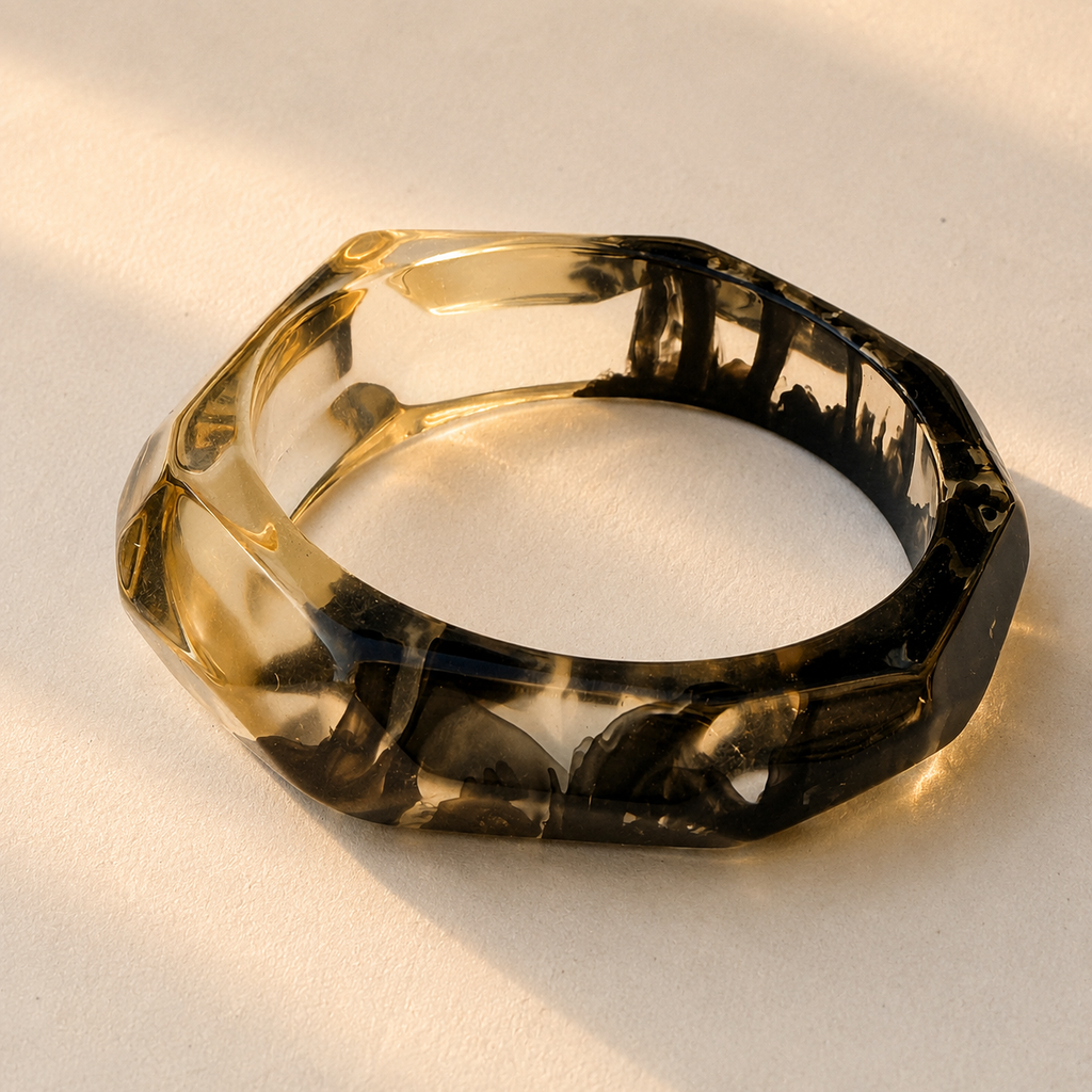 Vintage Smoky Marbled Bangle