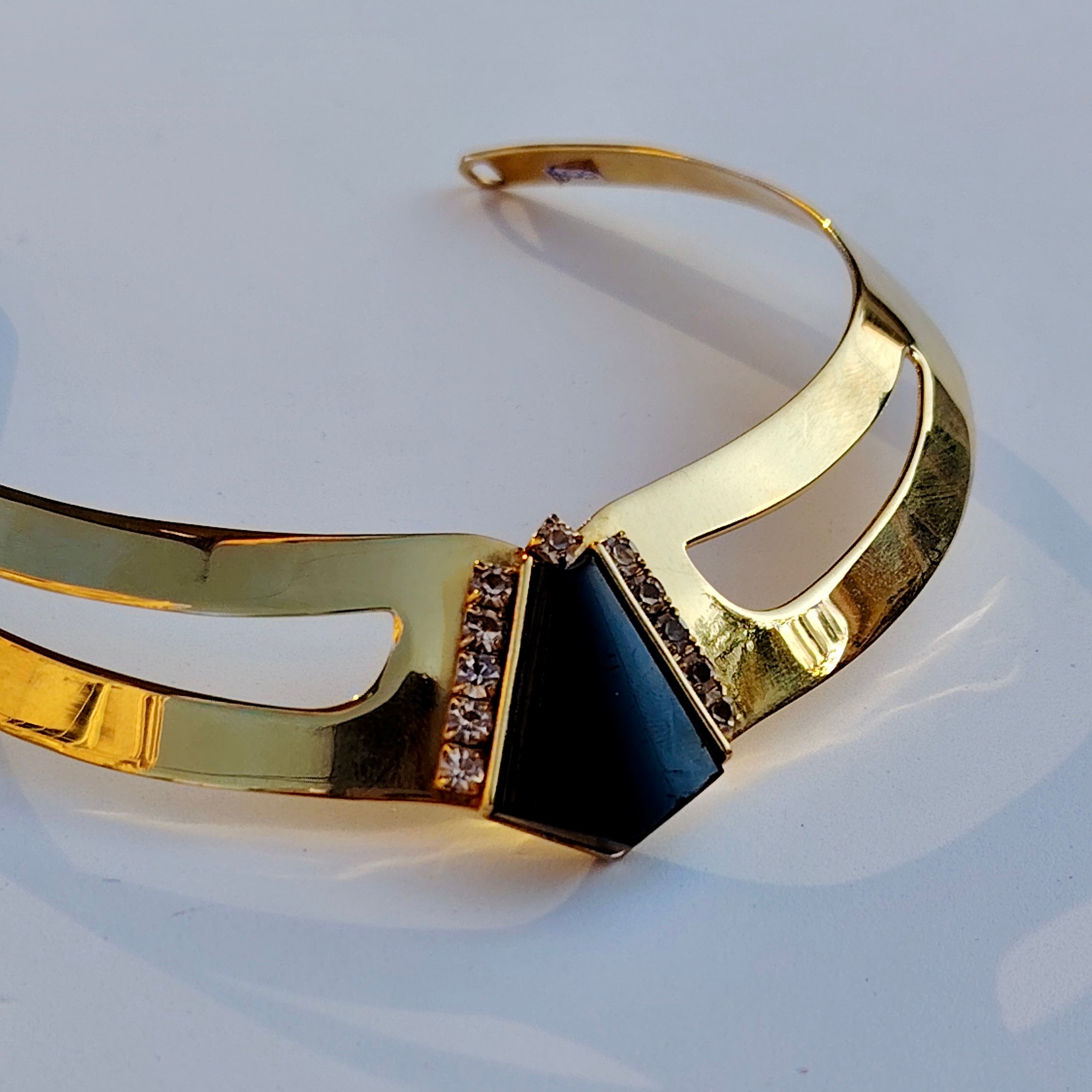 Vintage Gold-Tone Statement Choker