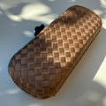 Bottega Veneta Intrecciato Leather Knot Clutch – Taupe