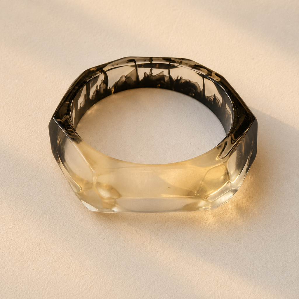 Vintage Smoky Marbled Bangle