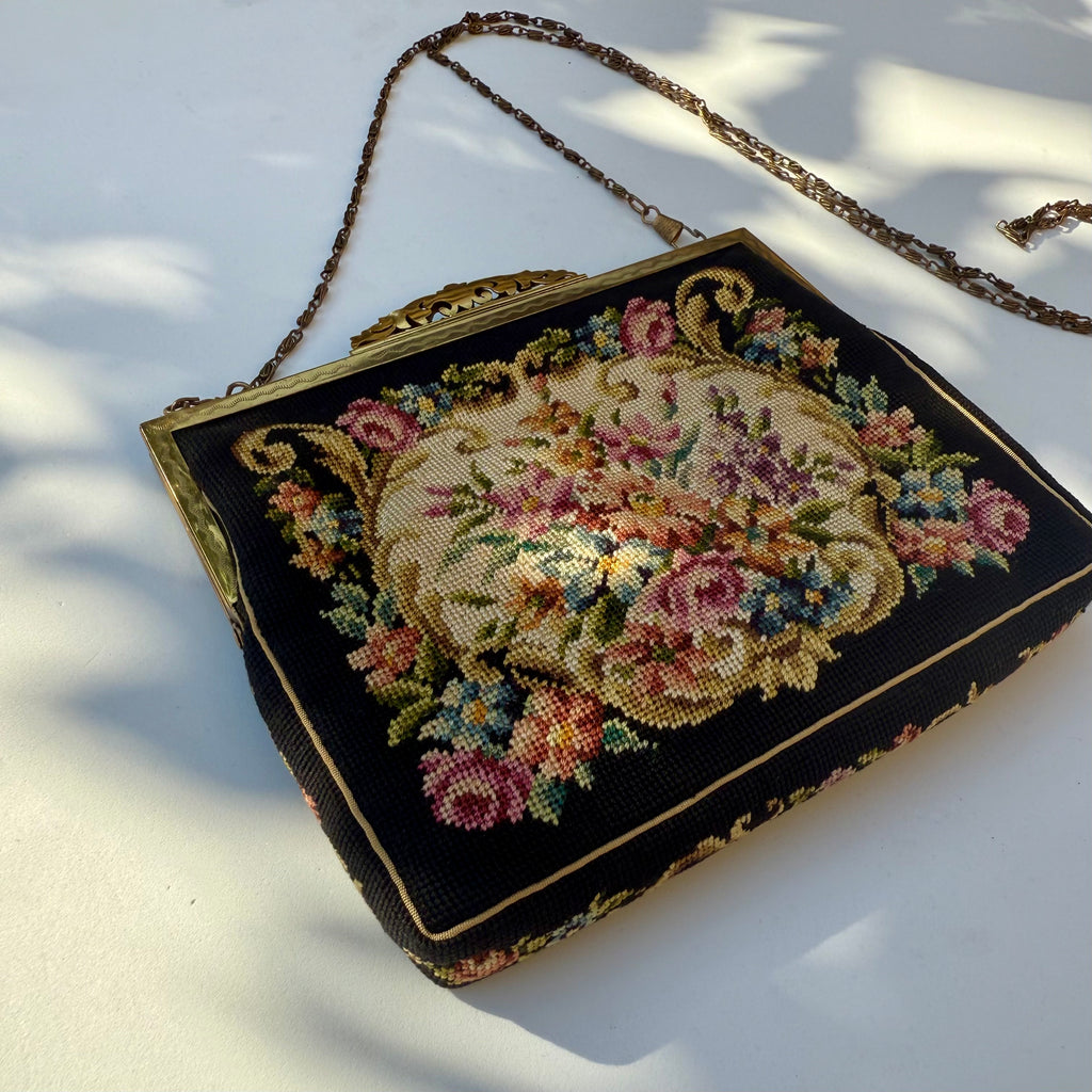 Vintage Jolles Original Austrian Gobelin Tapestry Evening Bag