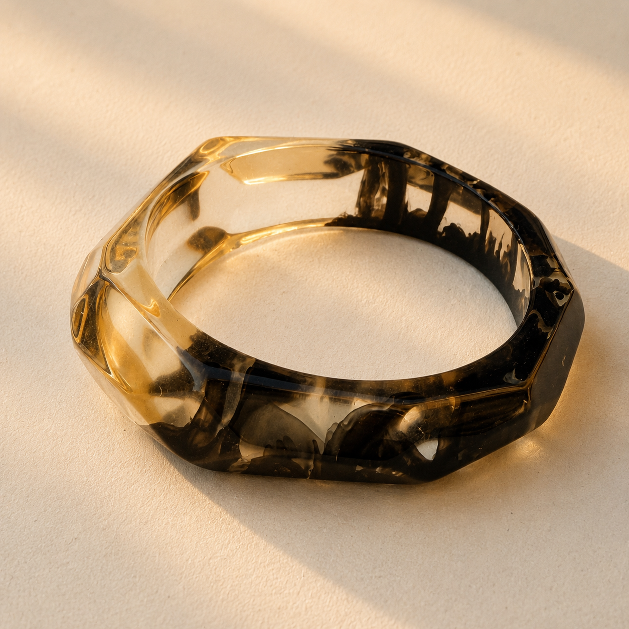 Vintage Smoky Marbled Bangle