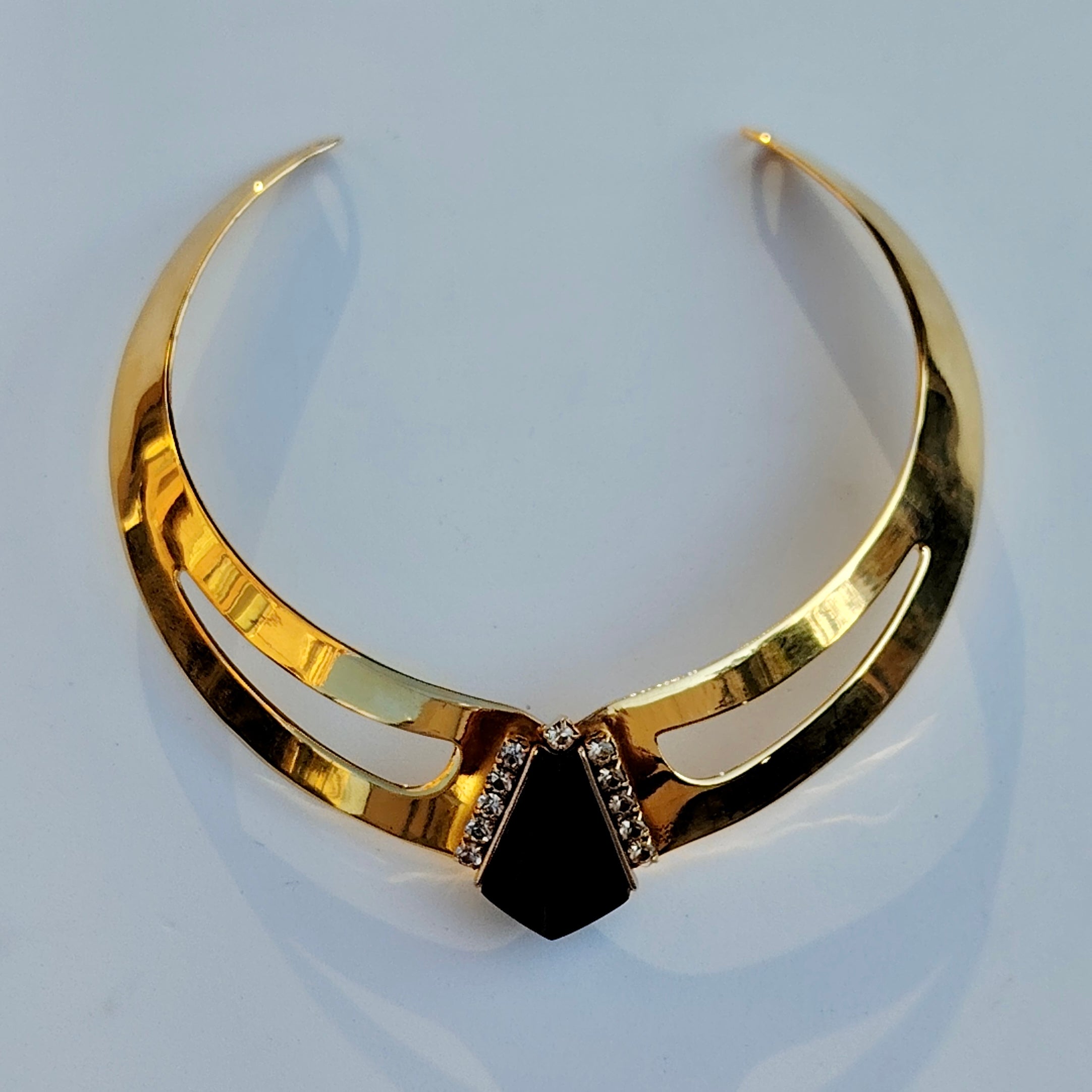 Vintage Gold-Tone Statement Choker
