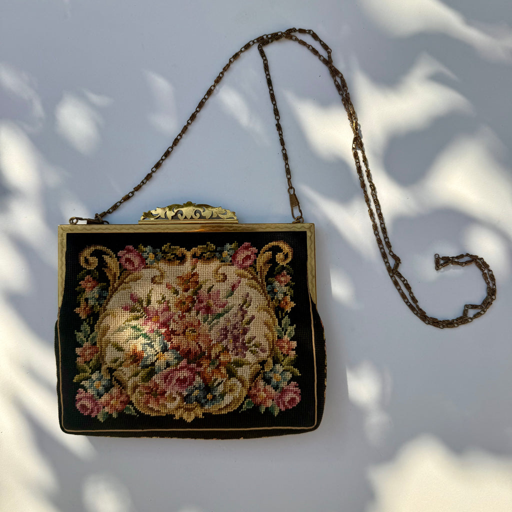 Vintage Jolles Original Austrian Gobelin Tapestry Evening Bag