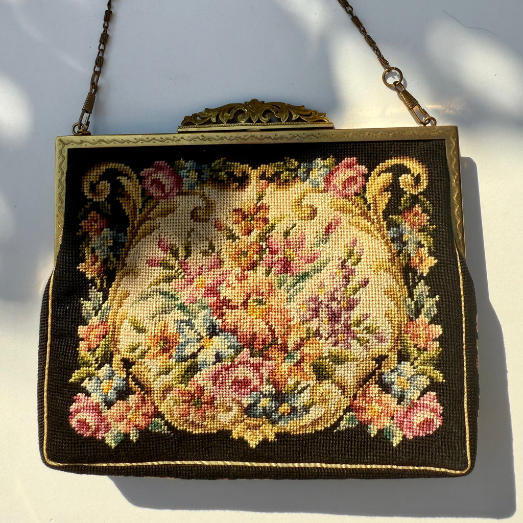 Vintage Jolles Original Austrian Gobelin Tapestry Evening Bag