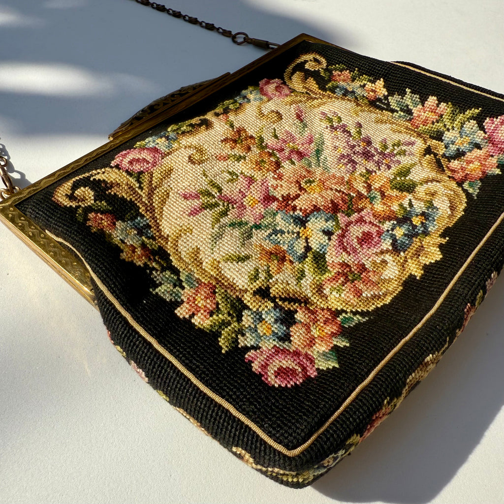 Vintage Jolles Original Austrian Gobelin Tapestry Evening Bag