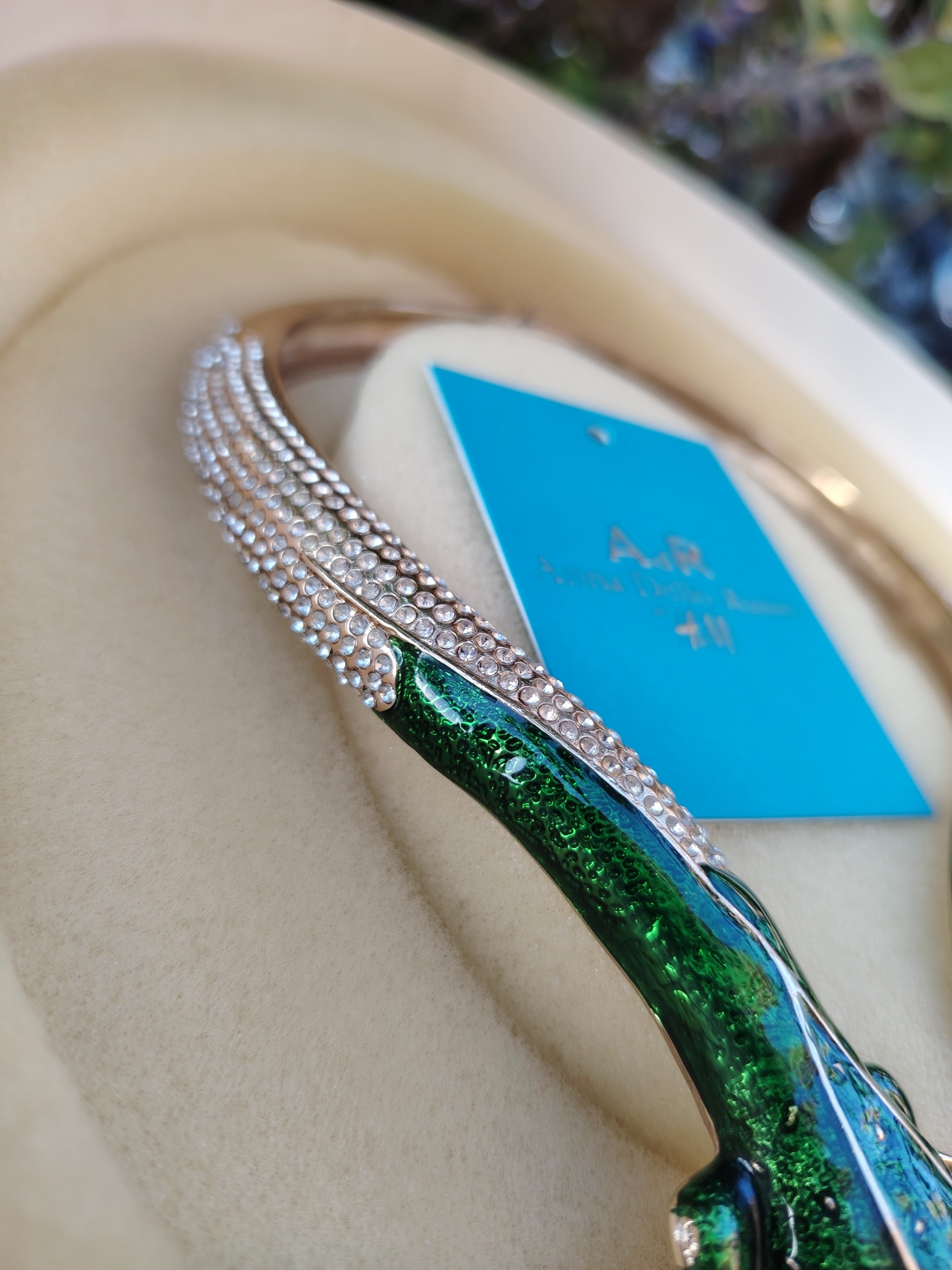 Anna Dello Russo Crocodile Chocker