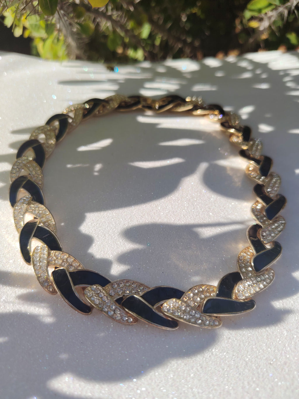 Black Enameled Choker