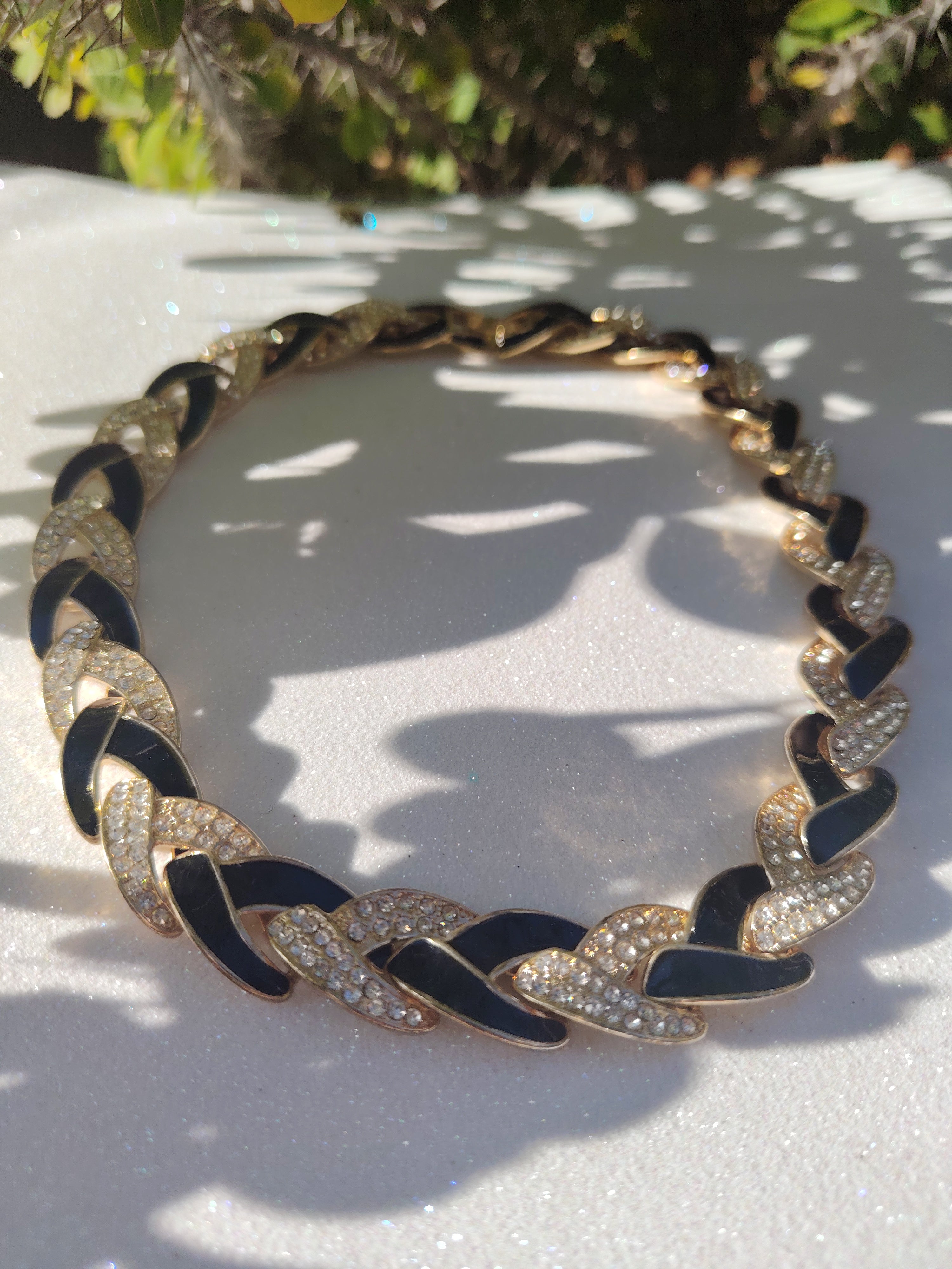 Black Enameled Choker