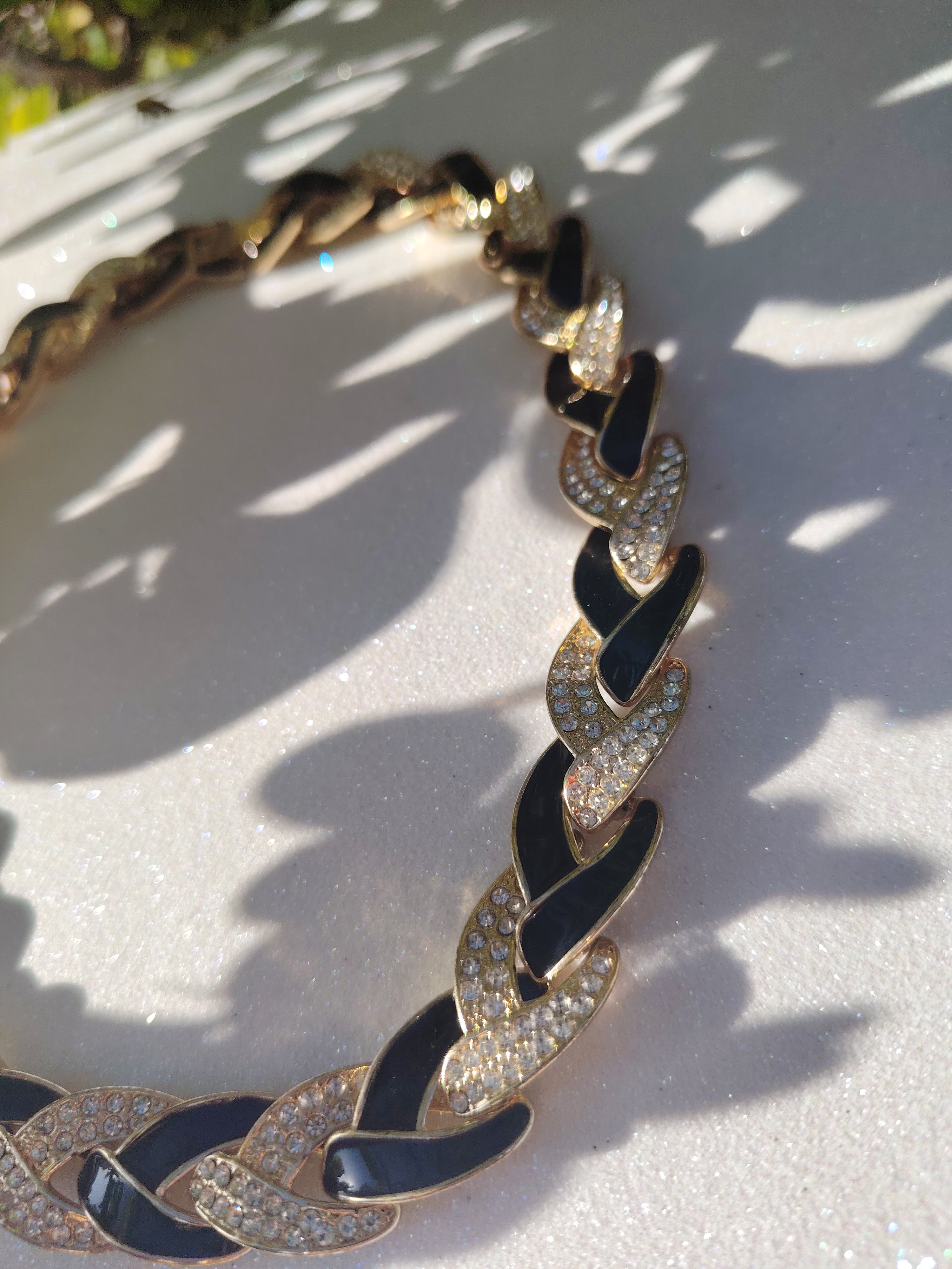 Black Enameled Choker