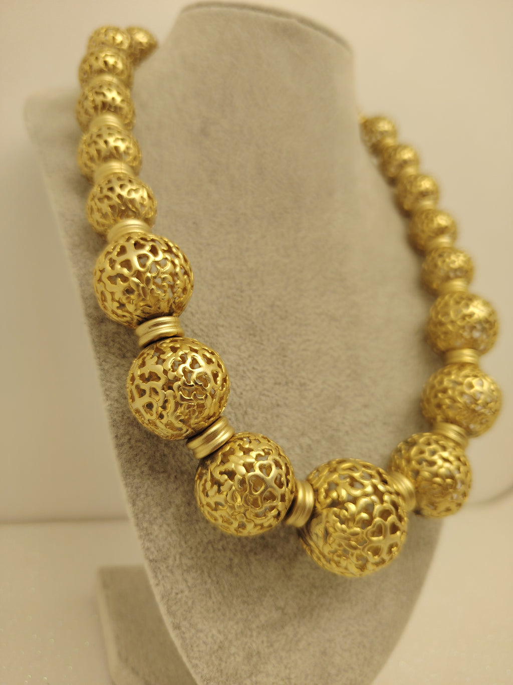 Golden Orb Vintage Necklace