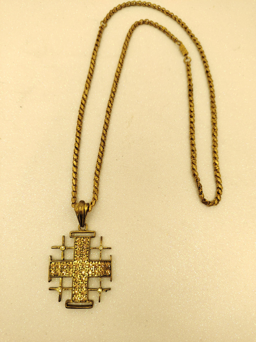 Jerusalem Cross Pendant Sautoir