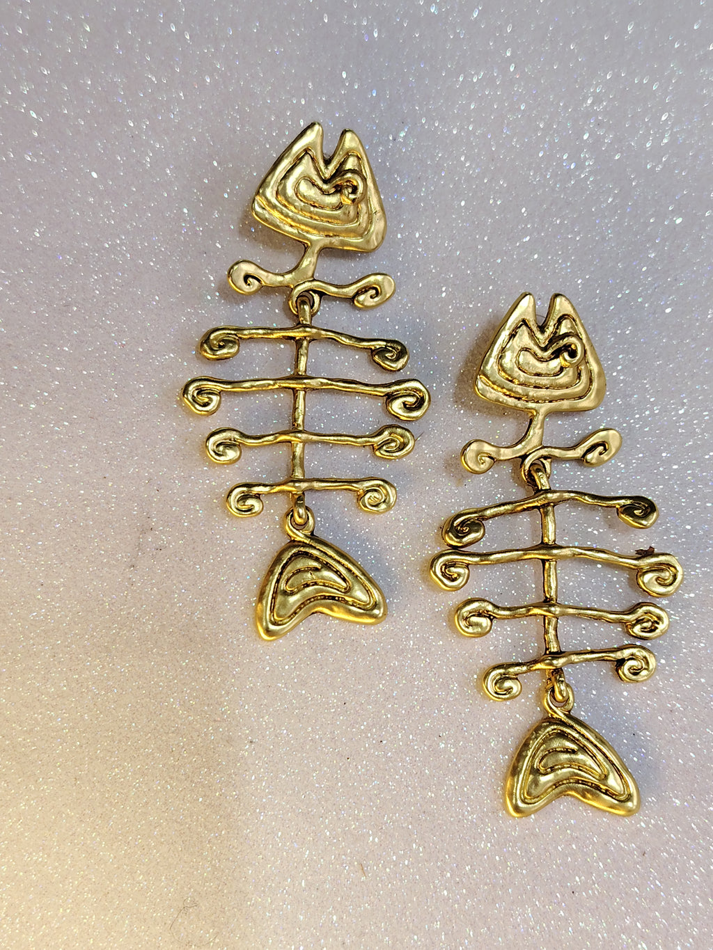 Fishbone Earrings