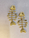 Fishbone Earrings