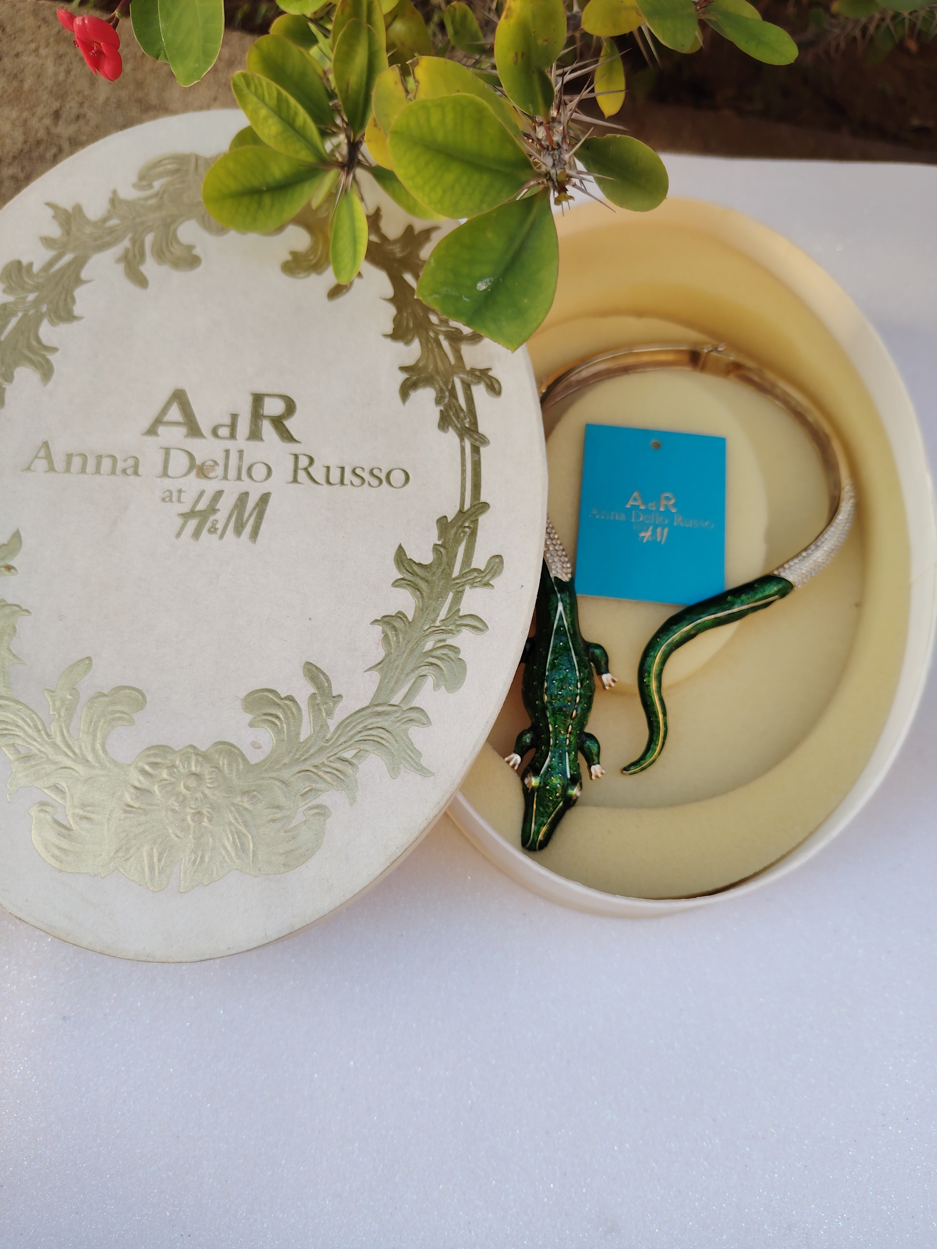 Anna Dello Russo Crocodile Chocker