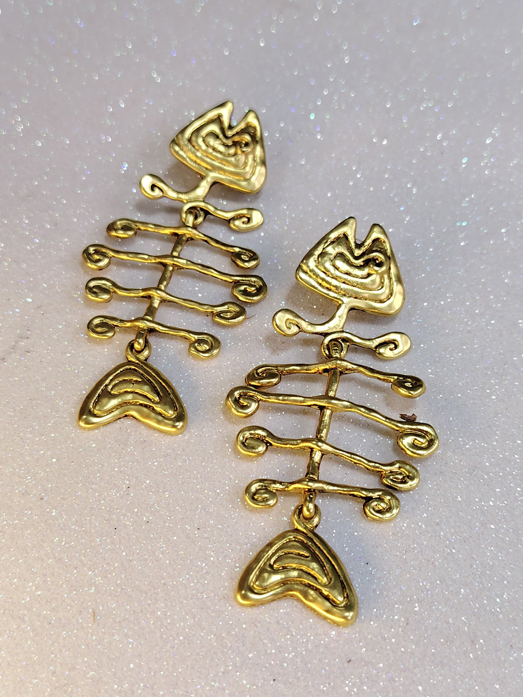 Fishbone Earrings