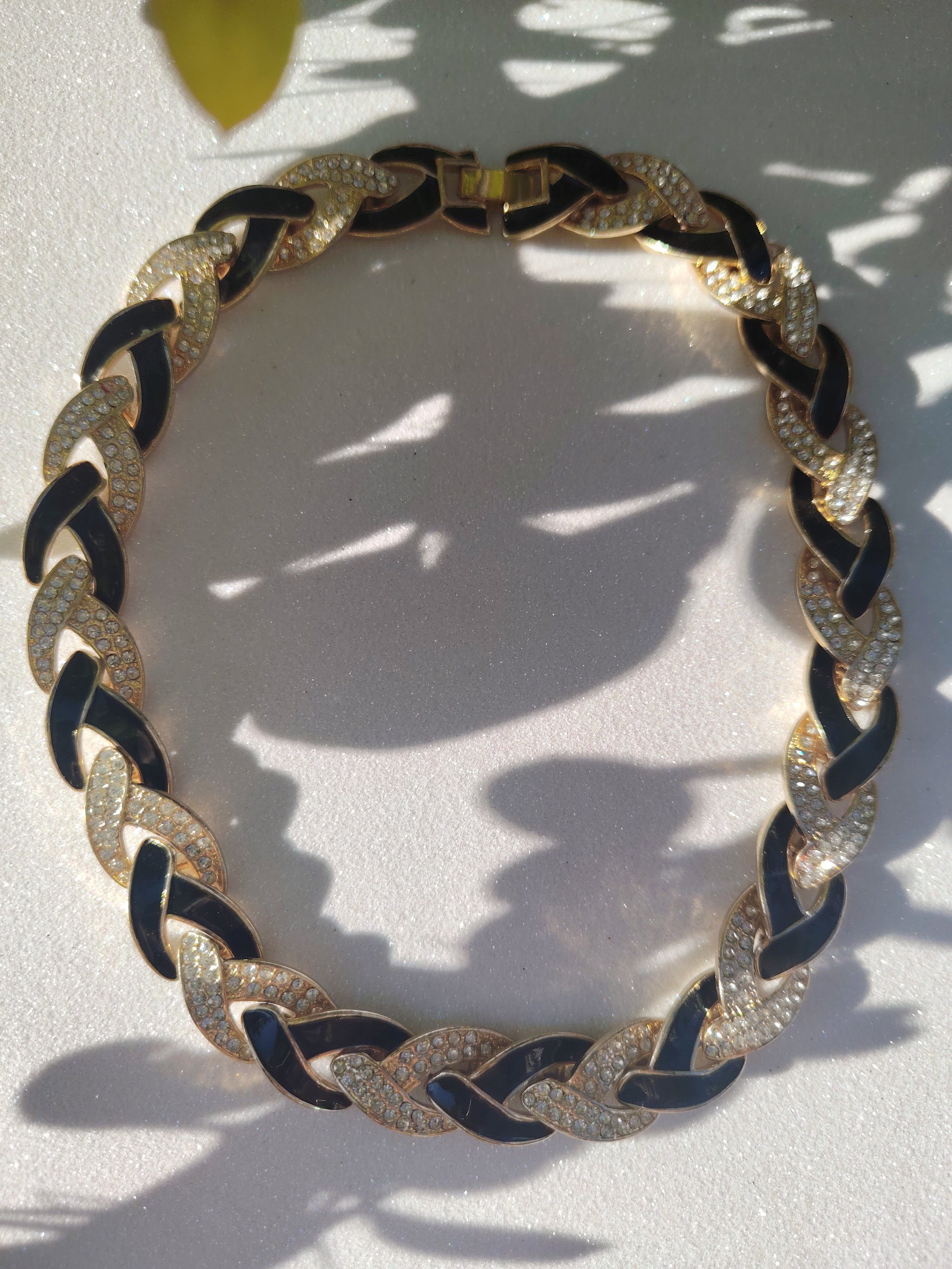 Black Enameled Choker