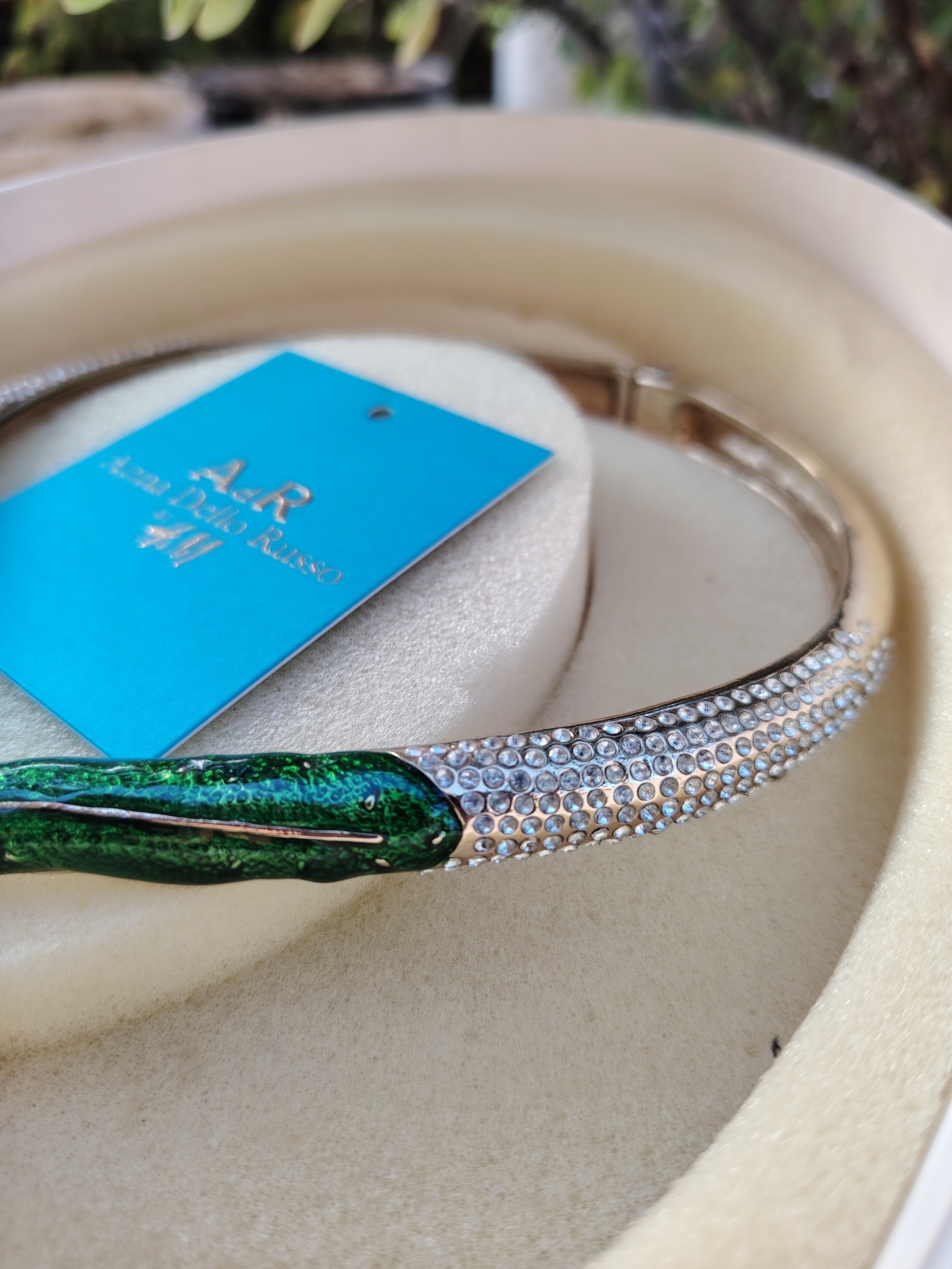 Anna Dello Russo Crocodile Chocker