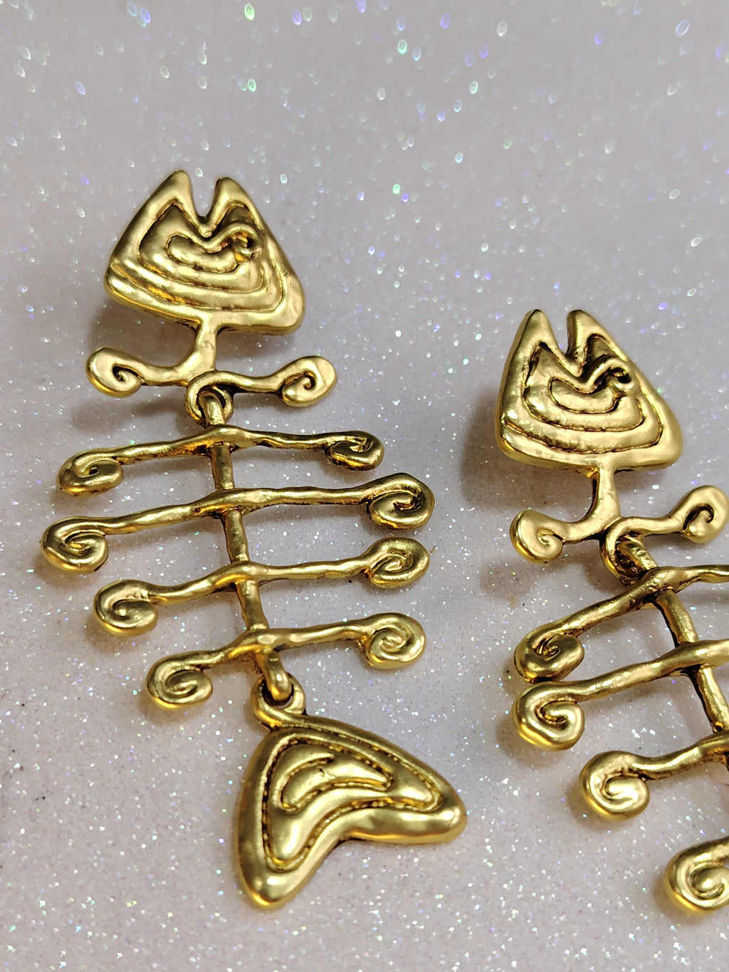 Fishbone Earrings