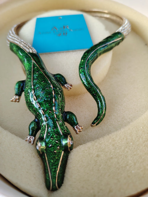 Anna Dello Russo Crocodile Chocker